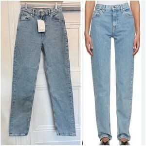 NWT FLIPPA K TAPERED JEANS ALLOVER STONE HIGH RISE 27 RET $268